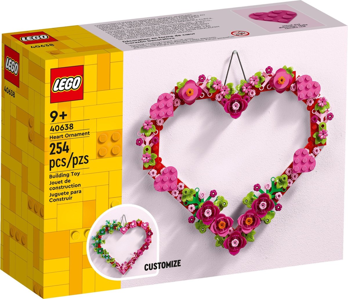 LEGO 40638 Ozdoba w kształcie serca LEGO Sklep EMPIK