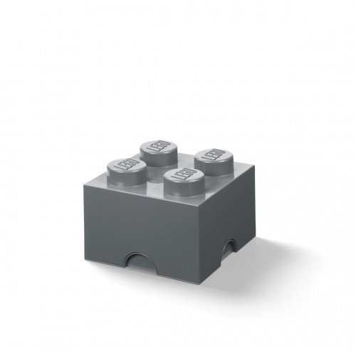 Lego Classic Pojemnik Klocek Brick Ciemnoszary Lego