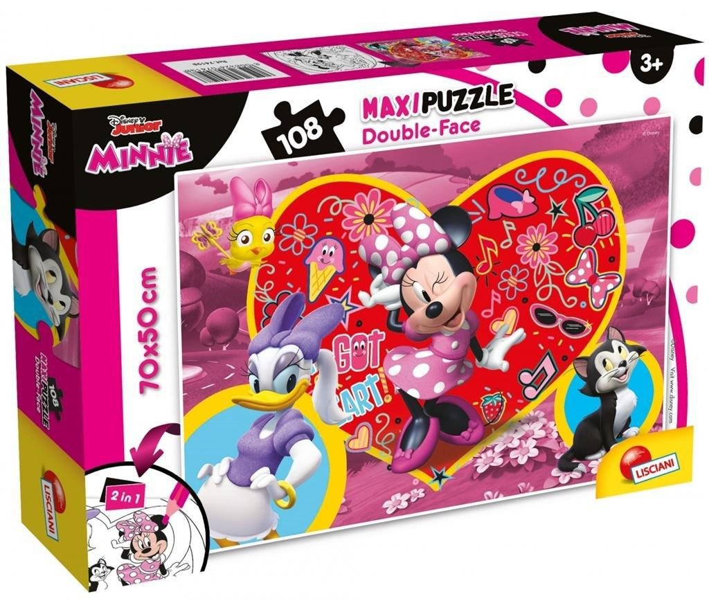 Lisciani Puzzle Disney Dwustronne Supermaxi 108 Minnie 108 El