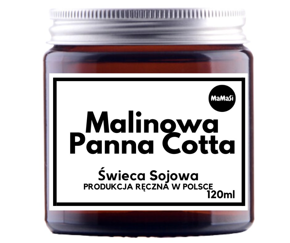 Malinowa Panna Cotta Wieca Sojowa W Szkle Zapachowa Wieczka Mamasi