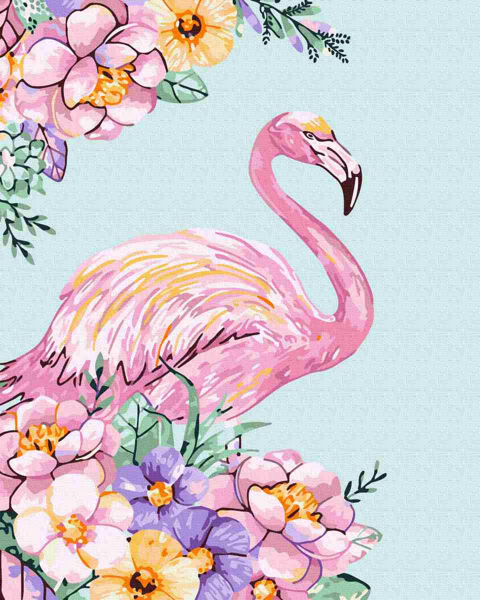 Malowanie Po Numerach 40X50cm Flamingo W Kolorze Twoje Hobby Sklep