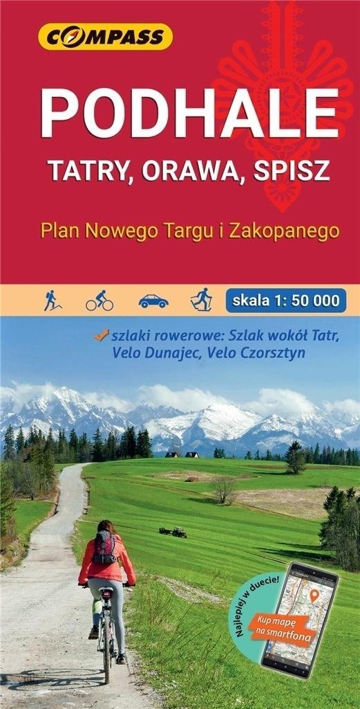 Mapa Podhale Tatry Orawa Spisz 1 50 000 Opracowanie Zbiorowe