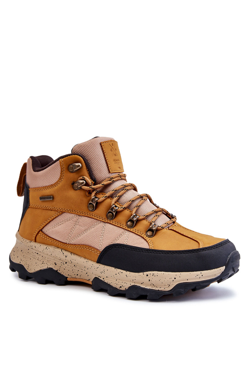 Męskie Buty Trekkingowe Ocieplane Cross Jeans KK1R4020C Camel 40