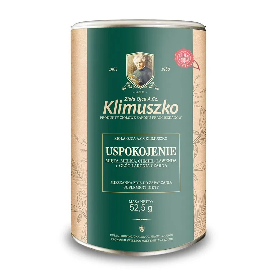 Mieszanka ziół na USPOKOJENIE 52 5g 30 saszetek Zioła Ojca Klimuszko