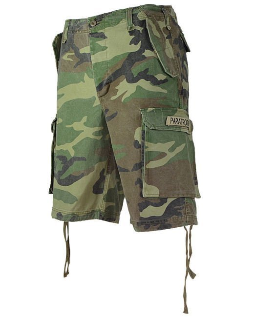 Mil Tec Szorty Bermudy Paratrooper Woodland Woodland XXL Mil Tec