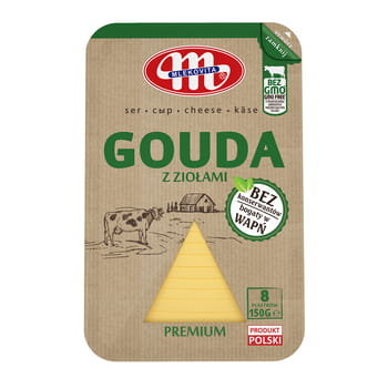 Mlekovita Ser Gouda Z Ziołami Plastry 150G Mlekovita Sklep EMPIK