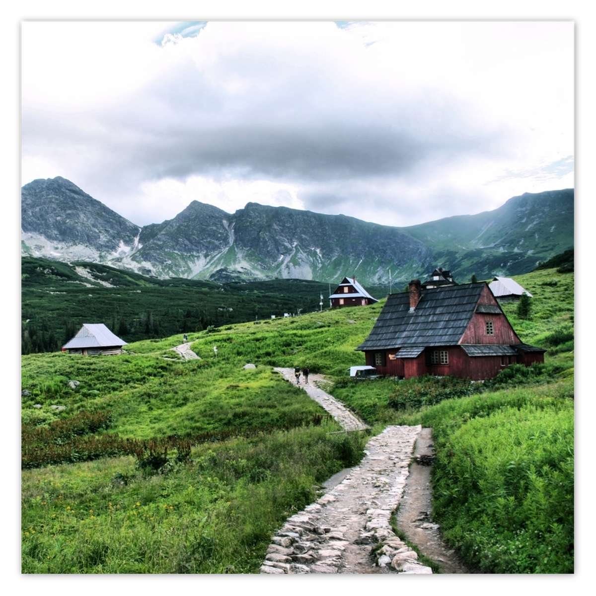 Naklejka ścienna 30x30 Tatry Hala Gąsienicowa ZeSmakiem Sklep EMPIK