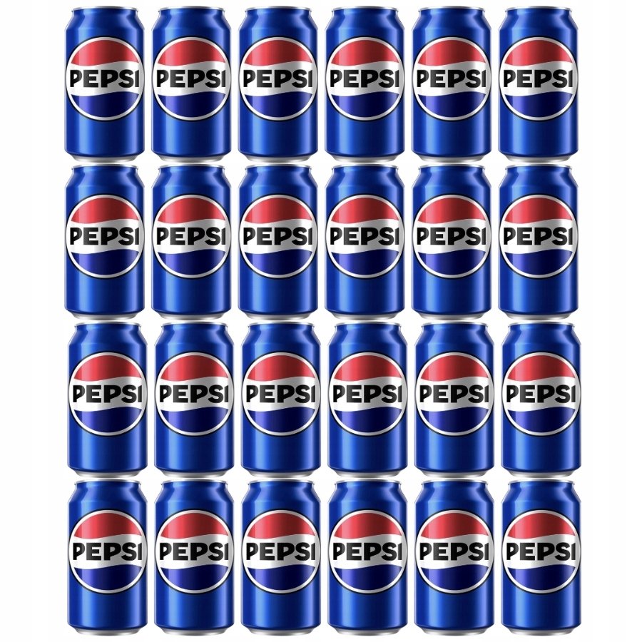 Napój gazowany Pepsi szeroka puszka 330 ml zestaw 24 puszki bez marki