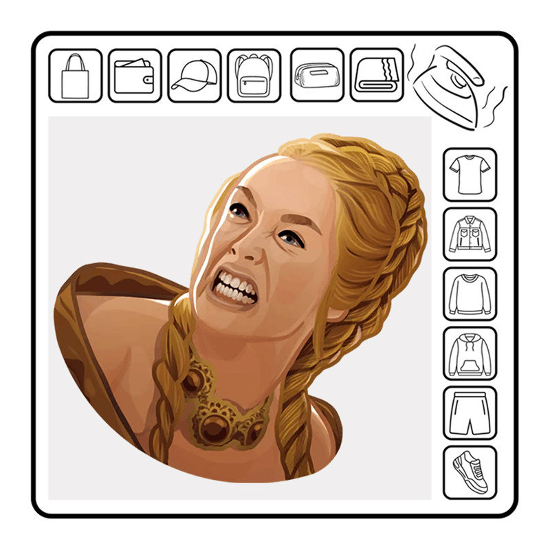 Naprasowanka Termo Naklejka Cersei Lannister Got Gra O Tron Sticker