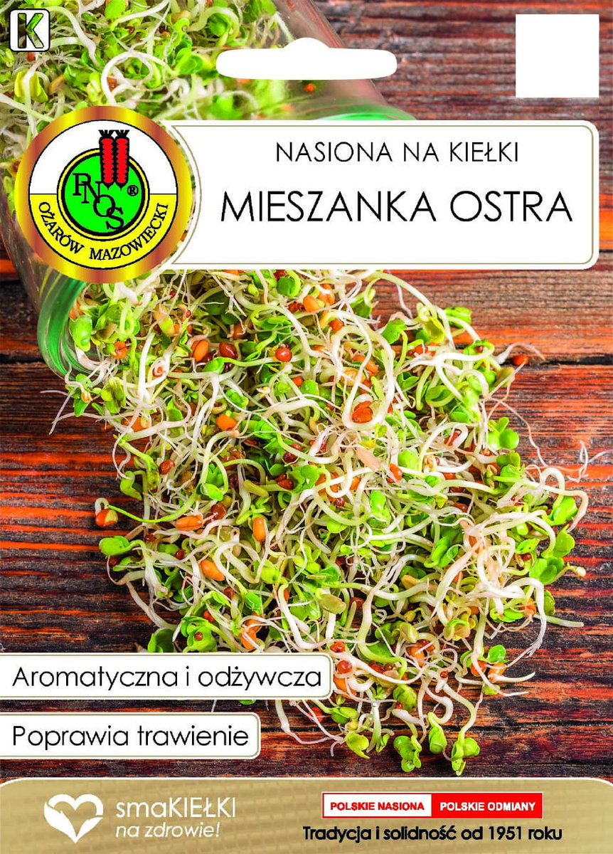 NASIONA NA KIEŁKI MIESZANKA OSTRA BEZ GMO 30g PNOS Sklep EMPIK