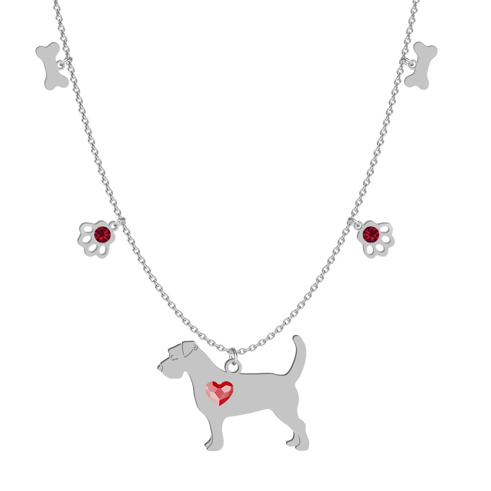 Naszyjnik Jack Russell Terrier Serce Grawer Mejk Jewellery