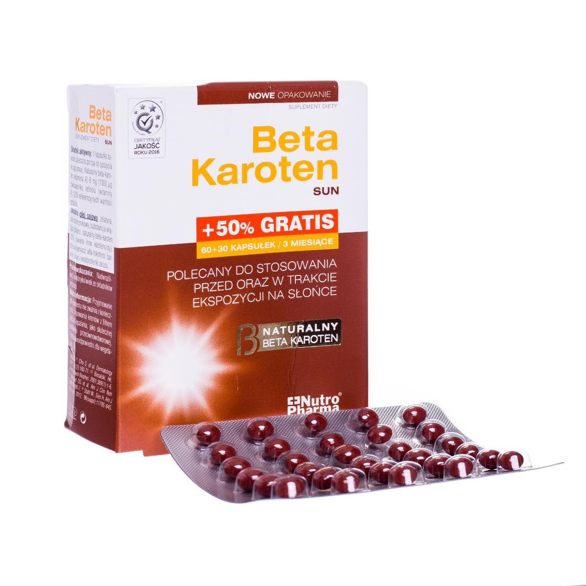 Naturopharma Beta Karoten Sun 90 kapsułki Sklep EMPIK