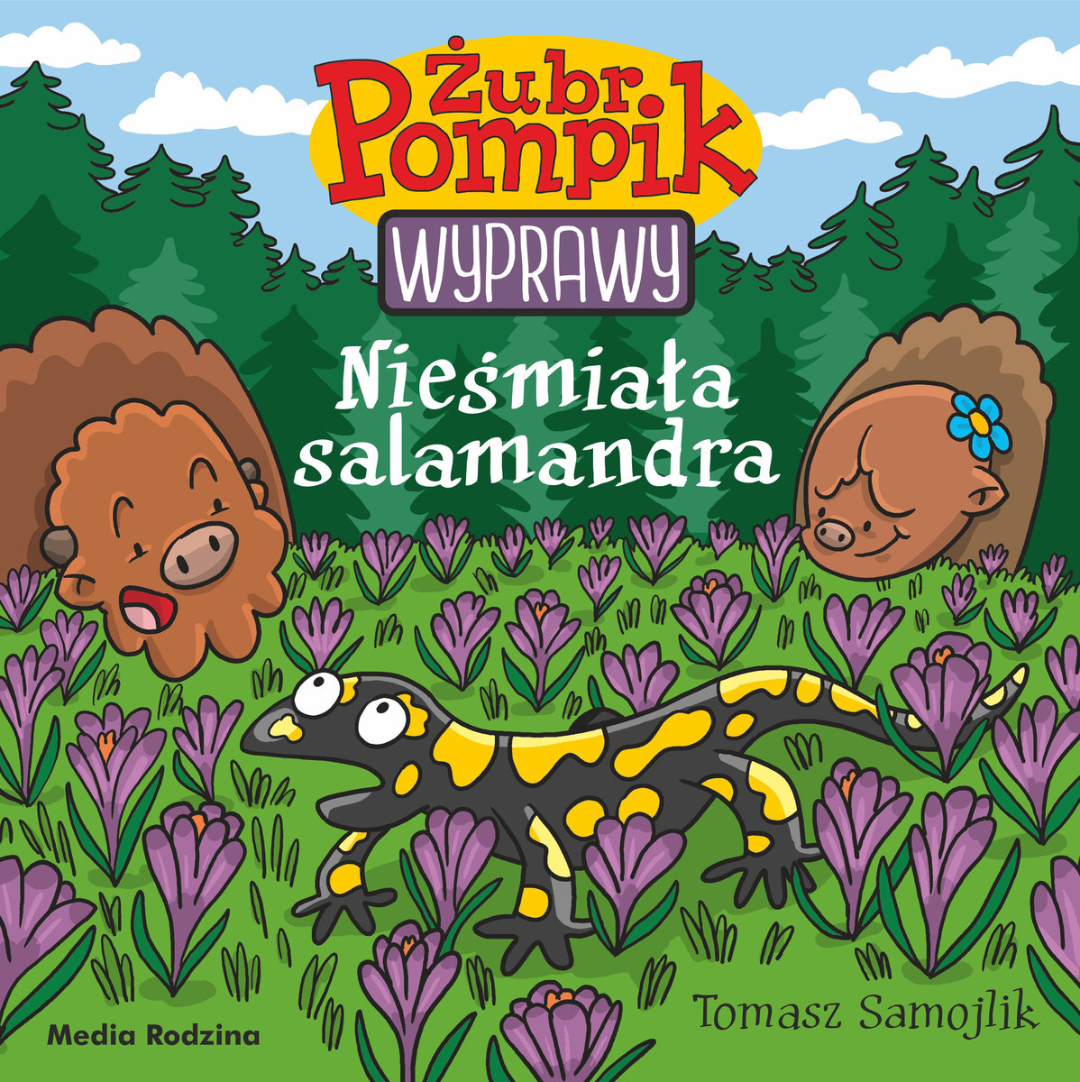 Nieśmiała salamandra Żubr Pompik Wyprawy Tom 15 Samojlik Tomasz