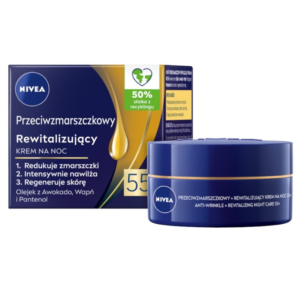 Nivea Przeciwzmarszczkowy Rewitalizujący Krem Na Noc 55 50ml