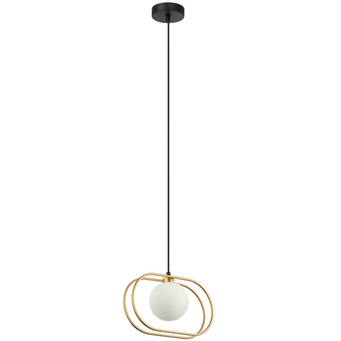 Nowoczesna LAMPA wisząca GROSETTA PND 53423 1 GD Italux owalny zwis