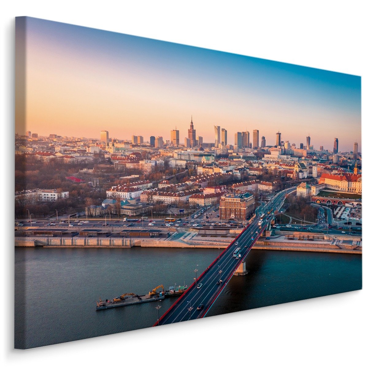 Obraz Canvas Warszawa Panorama Miasta Efekt D Cm X Cm Muralo