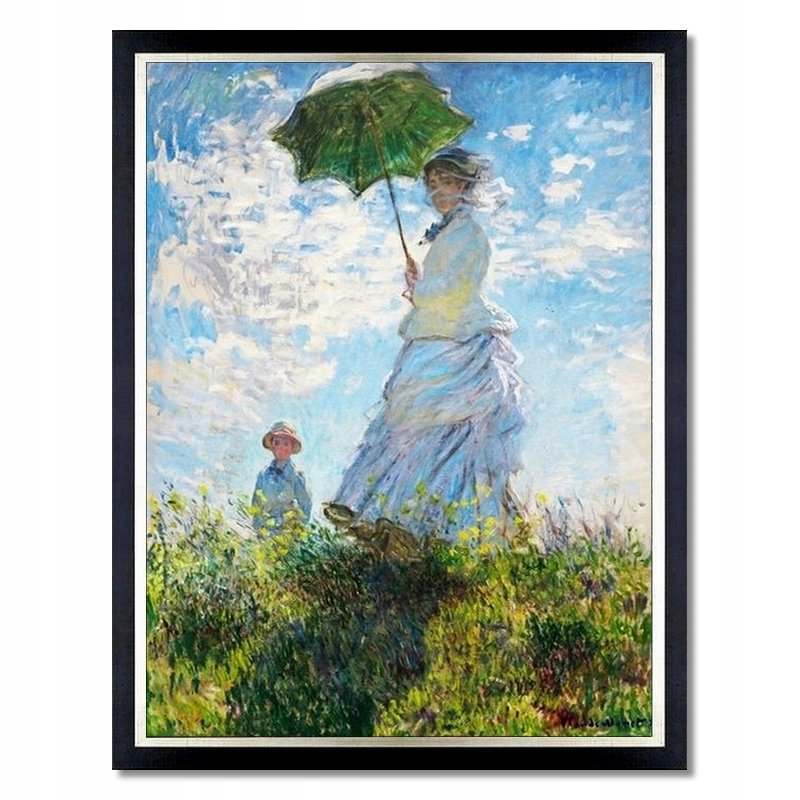 OBRAZ Claude Monet KOBIETA Z PARASOLKĄ rama Inna marka Sklep