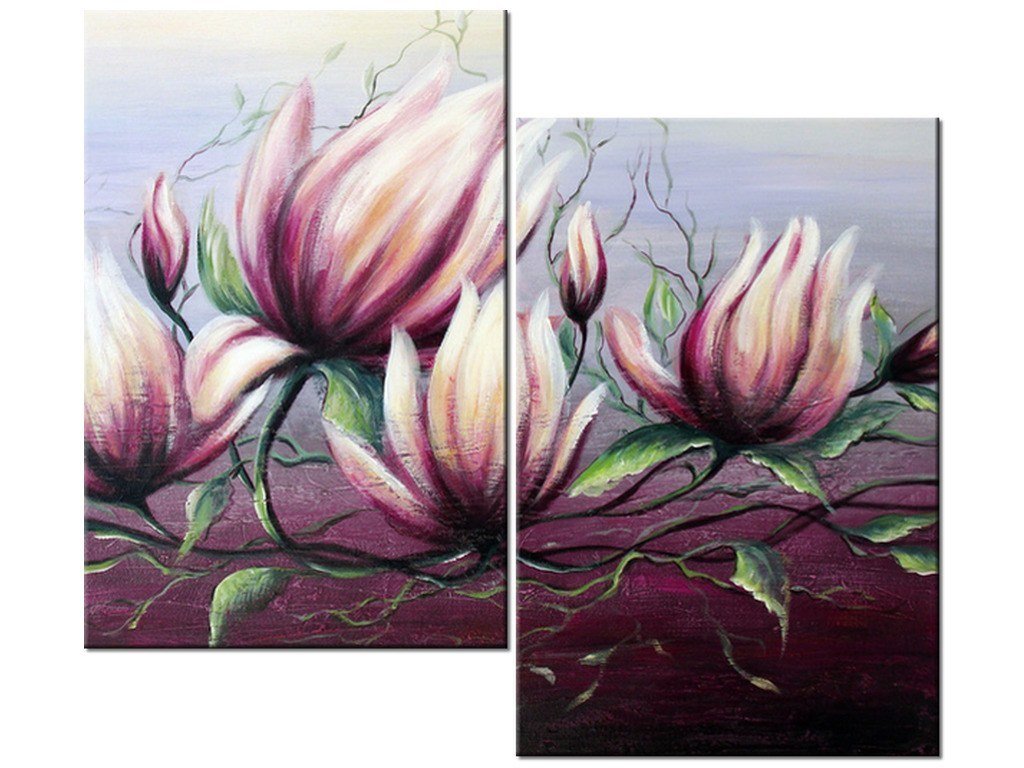 Obraz Kwiat Magnolii 2 Elementy 80x70 Cm Oobrazy Sklep EMPIK