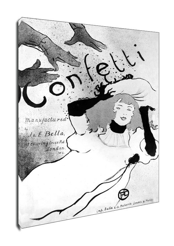 Obraz Na P Tnie Galeria Plakatu Confetti Henri De Toulouse Lautrec