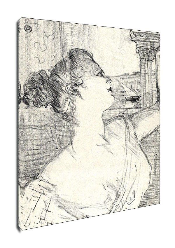 Obraz na płótnie Sybil Sanderson Henri de Toulouse Lautrec 50x70 cm