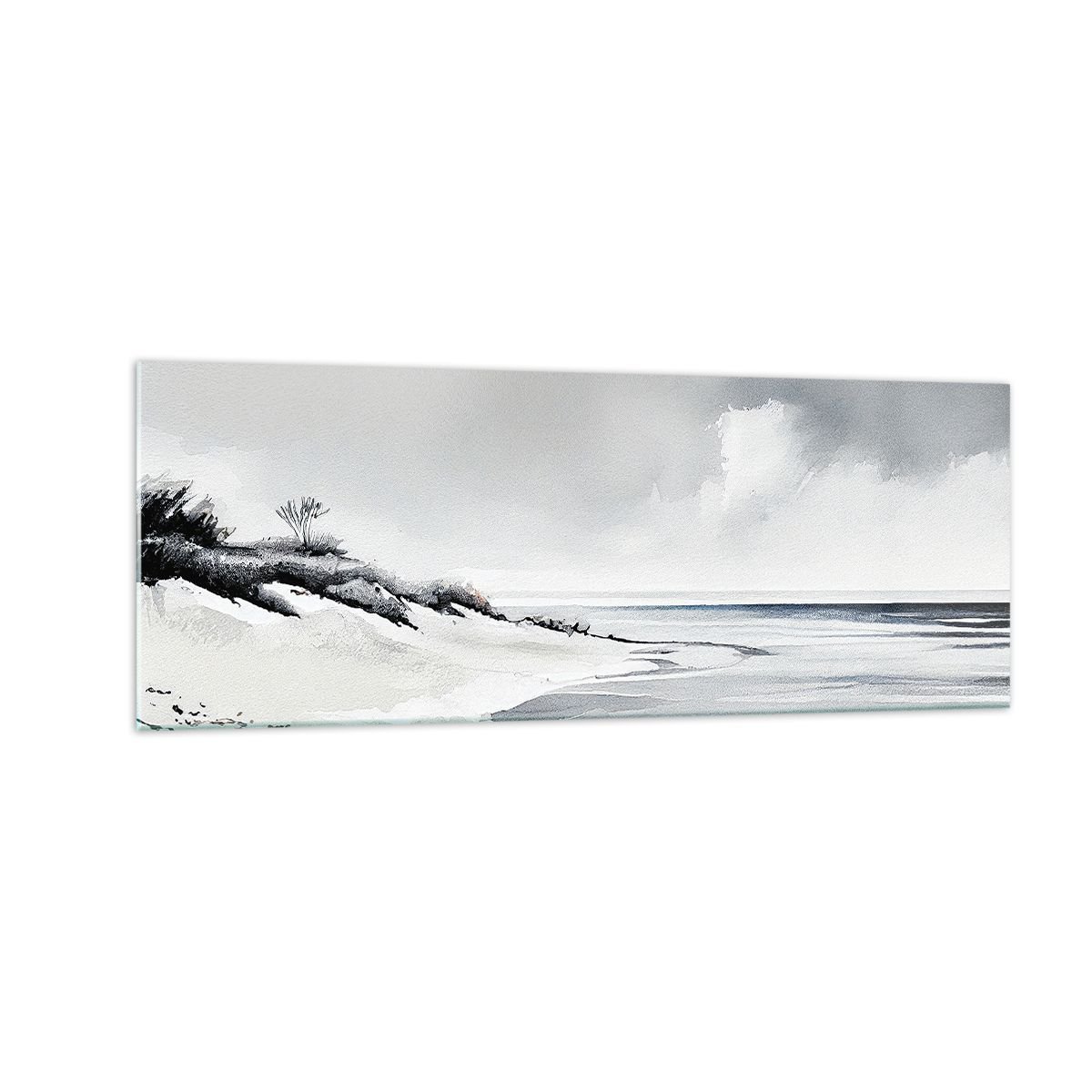 Obraz na szkle Od zawsze razem 140x50cm Wydmy Plaża Ocean