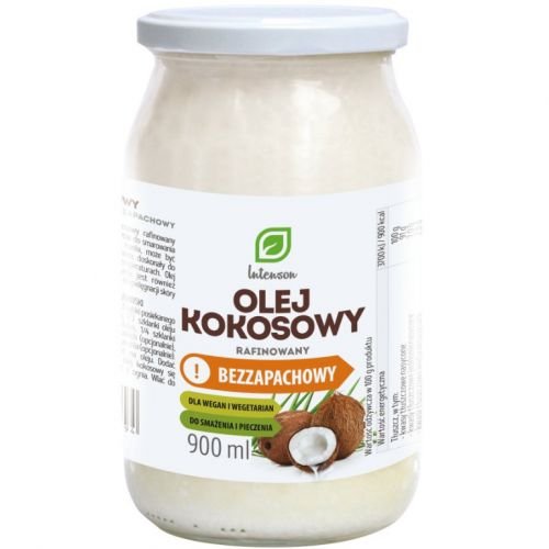 Olej Kokosowy Rafinowany Bezzapachowy 900ml Intenson Intenson Sklep