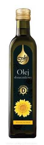 OLEJ SŁONECZNIKOWY Z WITAMINĄ D 250 ml S OLEJ Oleofarm Sklep