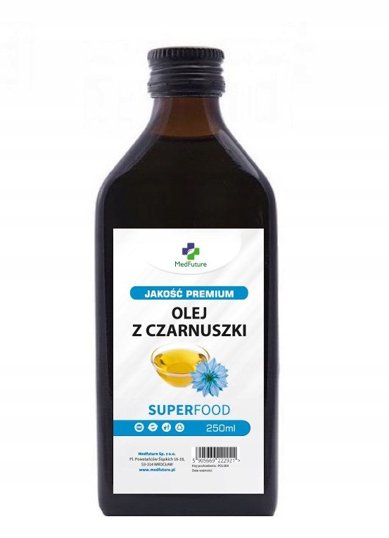 Olej z czarnuszki tłoczony na zimno 250 ml MedFuture Sklep EMPIK