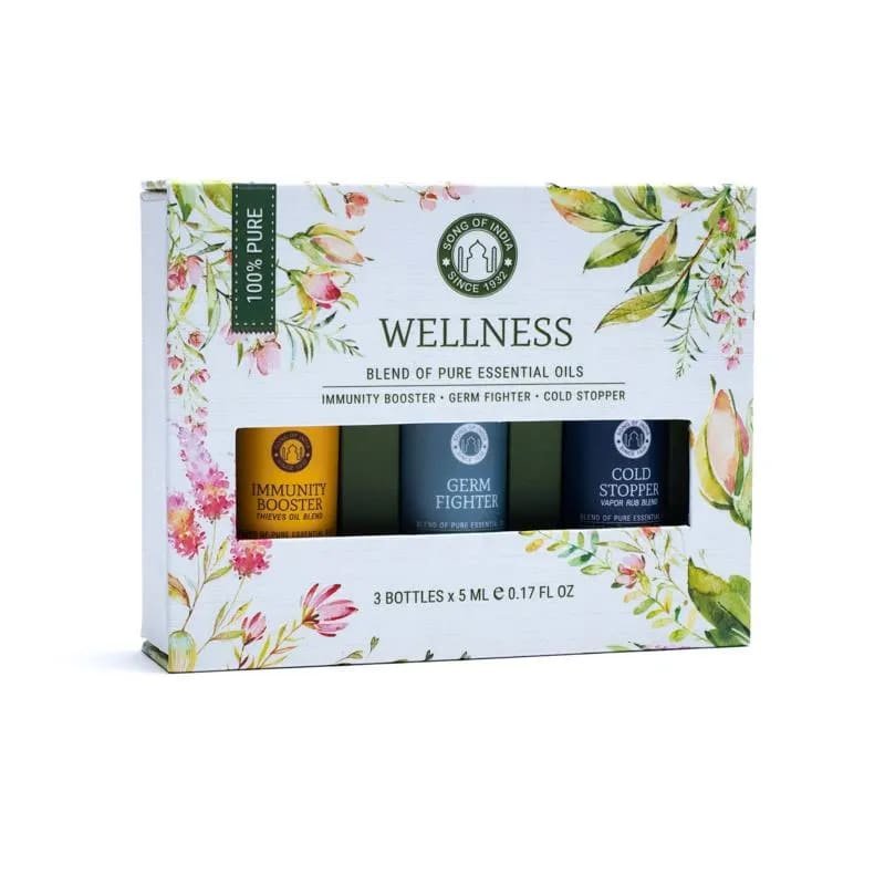 Olejki Eteryczne WELLNESS Zestaw Do Aromaterapii 3 X 5ml Song Of