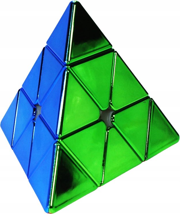 Oryginalna Kostka Logiczna Sengso Metallic Pyraminx Podstawka Rubiks