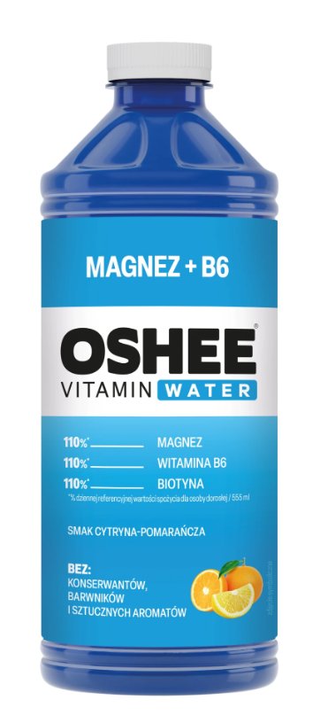 OSHEE Vitamin Water magnez B6 cytryna pomarańcza 1100 ml Oshee