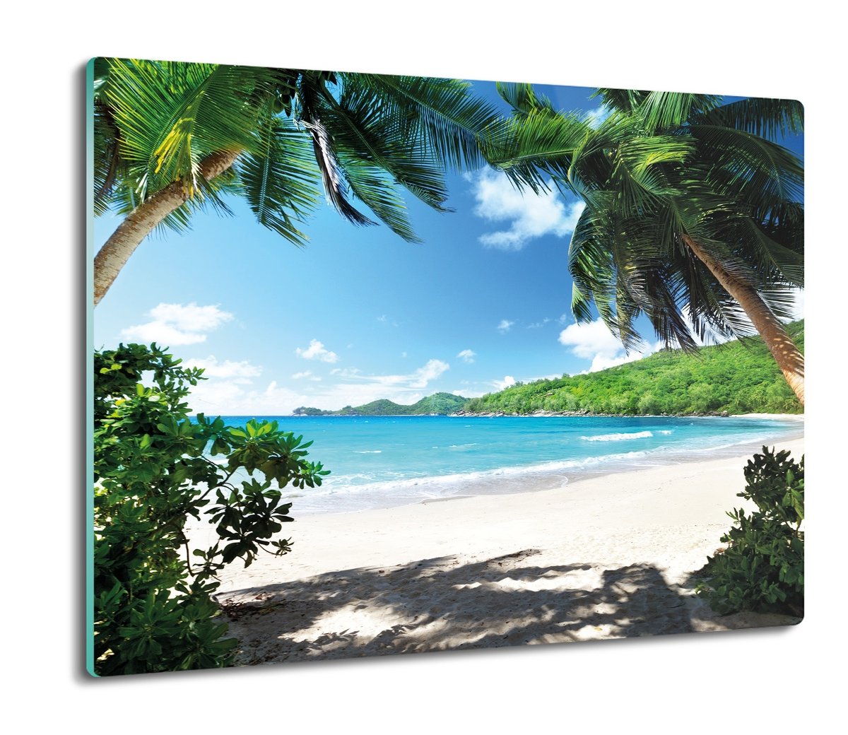 osłona splashback szklana Palmy laguna plaża 60x52 ArtprintCave