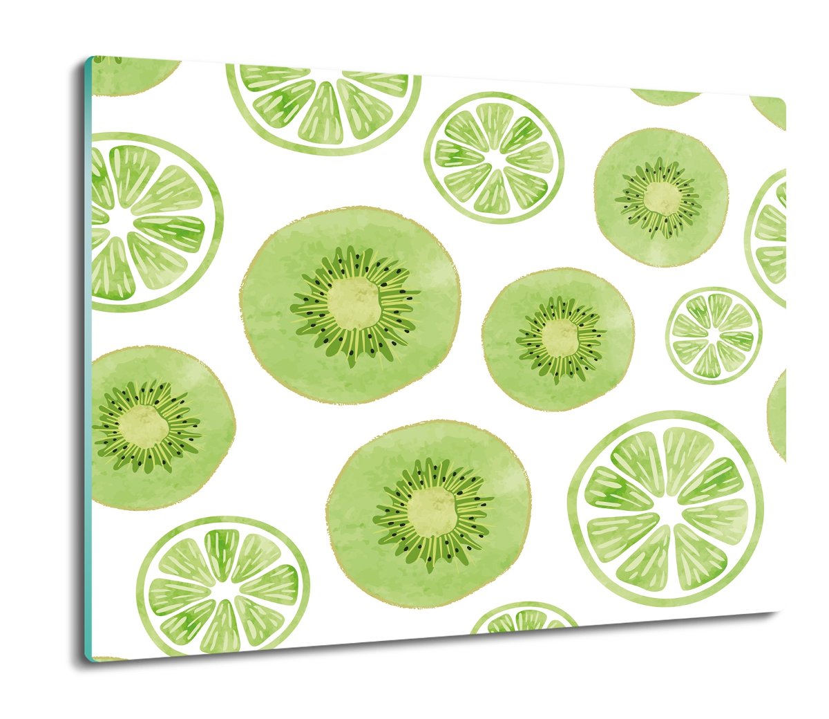 osłonka kuchenna ze szkła Kiwi limonki wzór 60x52 ArtprintCave