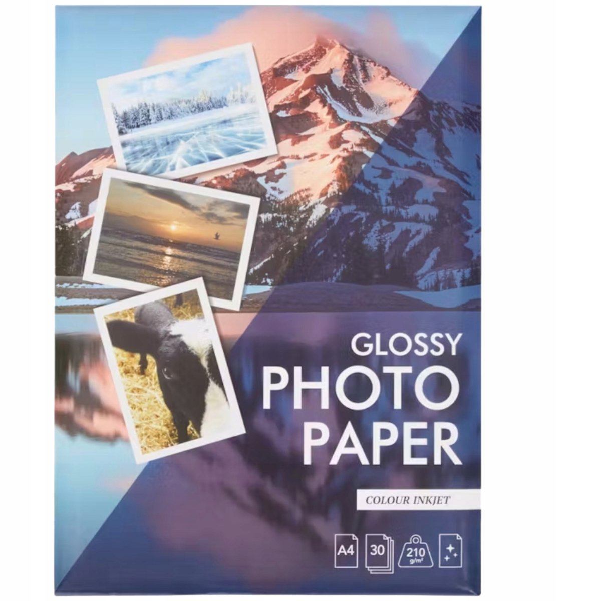 Papier fotograficzny do drukowania zdjęć błyszczący A4 30 sztuk 210 g