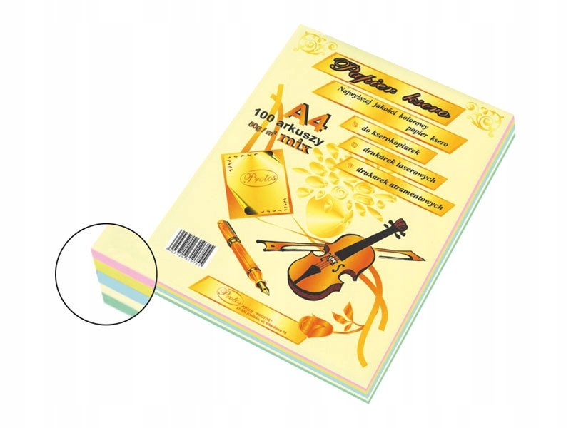 Papier Ksero Kolorowy PASTEL Mix A4 100 80G PROTOS Sklep EMPIK