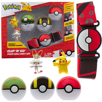 Pas Pokeball Clip N Go Zestaw Pokemon Pikachu Scorbunny JAZWARES