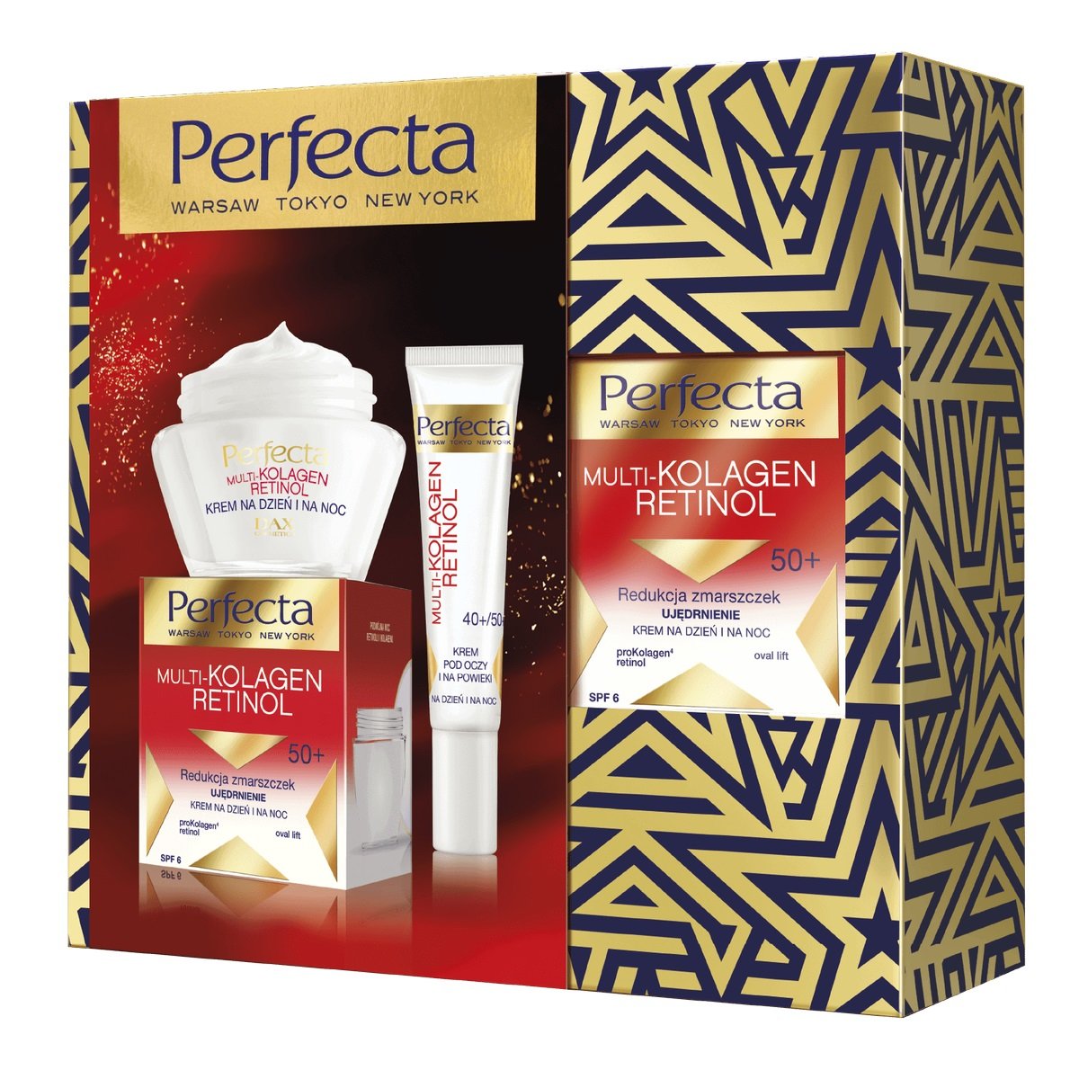 Perfecta Multi Kolagen Retinol 50 zestaw prezentowy kosmetyków 2