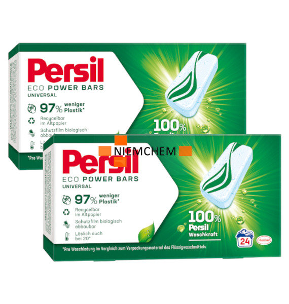 Persil Eco Power Bars Tabletki Do Prania Uniwersalne Zestaw 2x 24 Szt