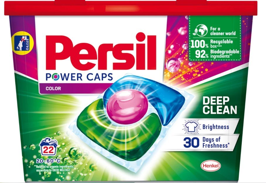 Persil Power Caps Colour Care Capsules Concentrate Compact Heavy Duty