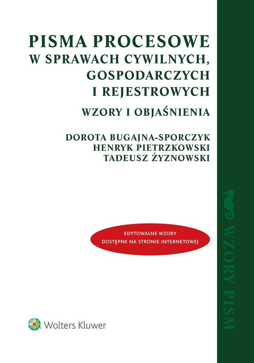 Pisma Procesowe W Sprawach Cywilnych Gospodarczych I Rejestrowych