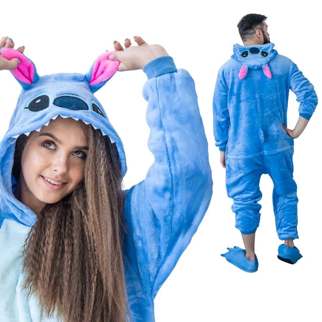 Piżama Onesie Kigurumi Kostium Przebranie Lilo Stitch M 155 165cm