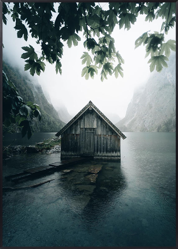 Plakat Jezioro Górskie Obersee 30x40 cm Posteracademy Sklep EMPIK