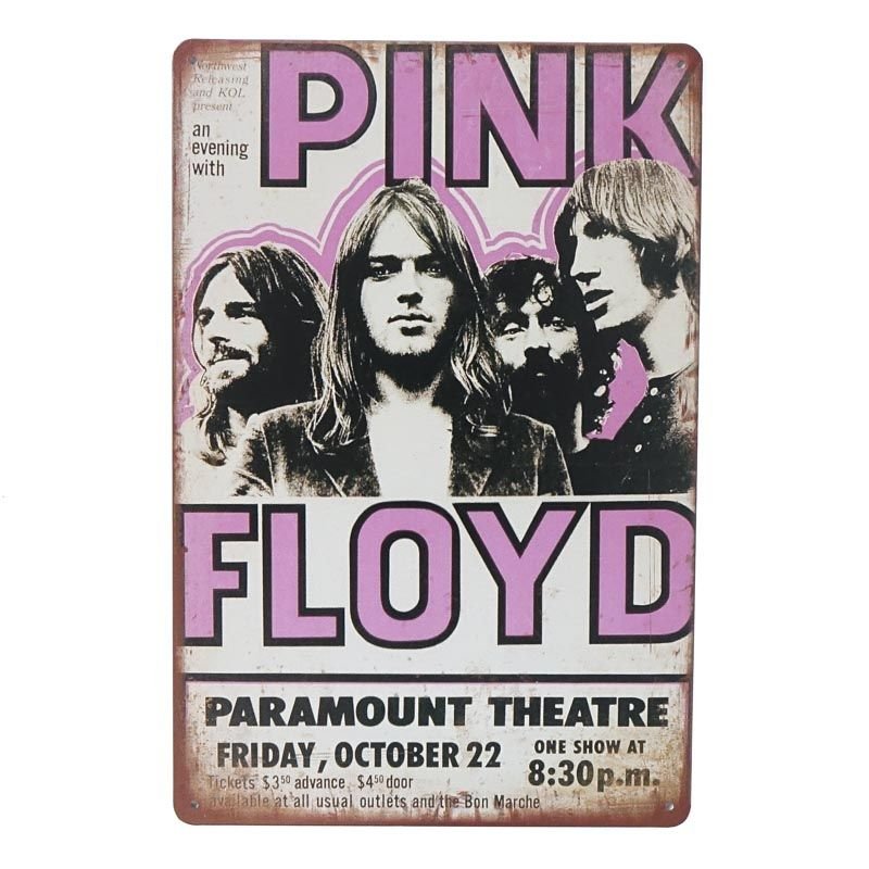 Plakat Tabliczka Dekoracyjna Metalowa Pink Floyd Theater