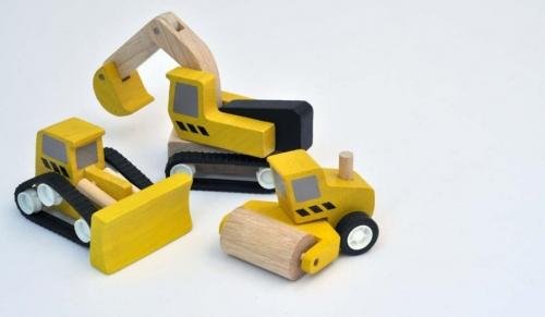 Plan Toys, Maszyny Budowlane, Drewniane - Plan Toys Za | Zabawki Empik.com