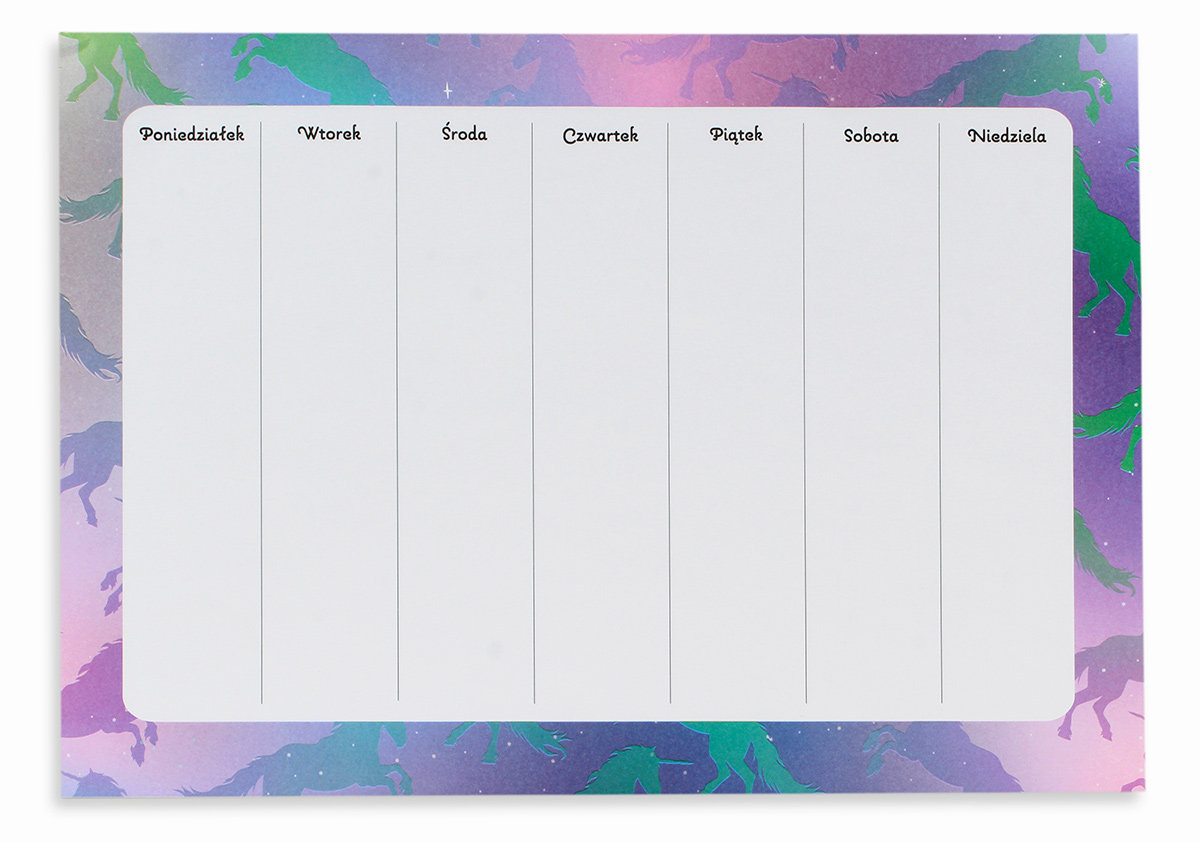 Planner Tygodniowy Unicorn Magic Kartek Paperdot Sklep Empik