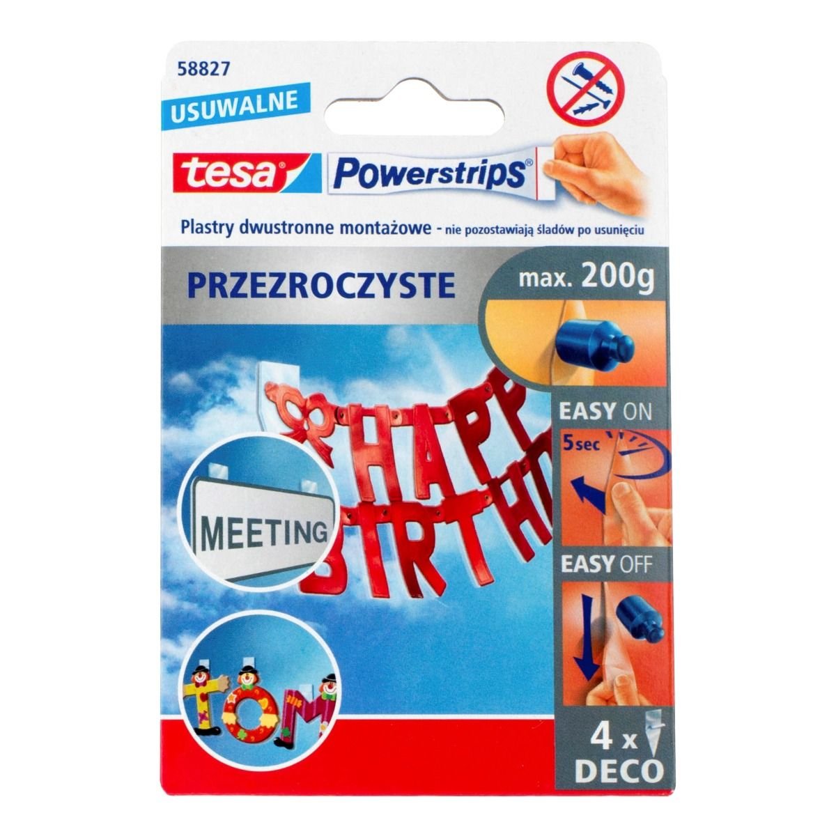 Plastry Samoprzylepne POWERSTRIPS DECO 4 Szt TESA Sklep EMPIK