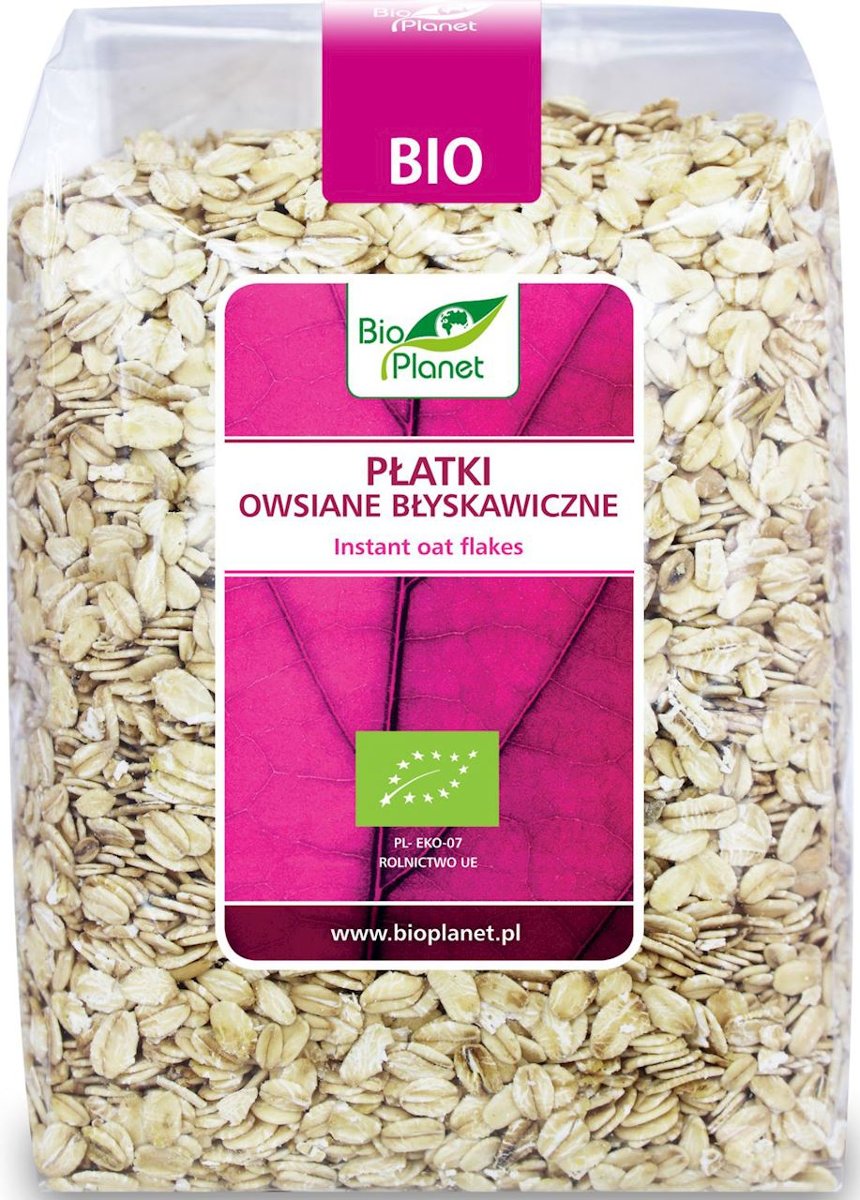 PŁATKI OWSIANE BŁYSKAWICZNE BIO 600 g BIO PLANET Bio Planet Sklep