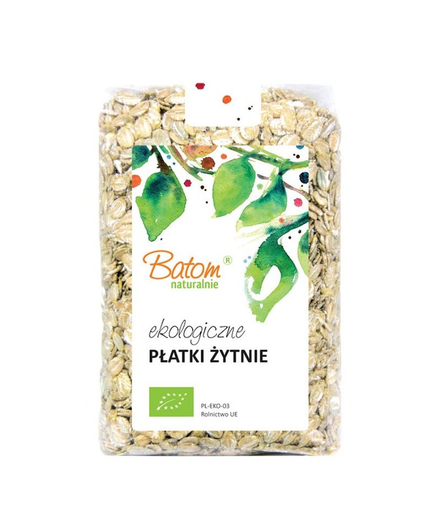 Płatki żytnie BIO 250g BATOM Batom Sklep EMPIK