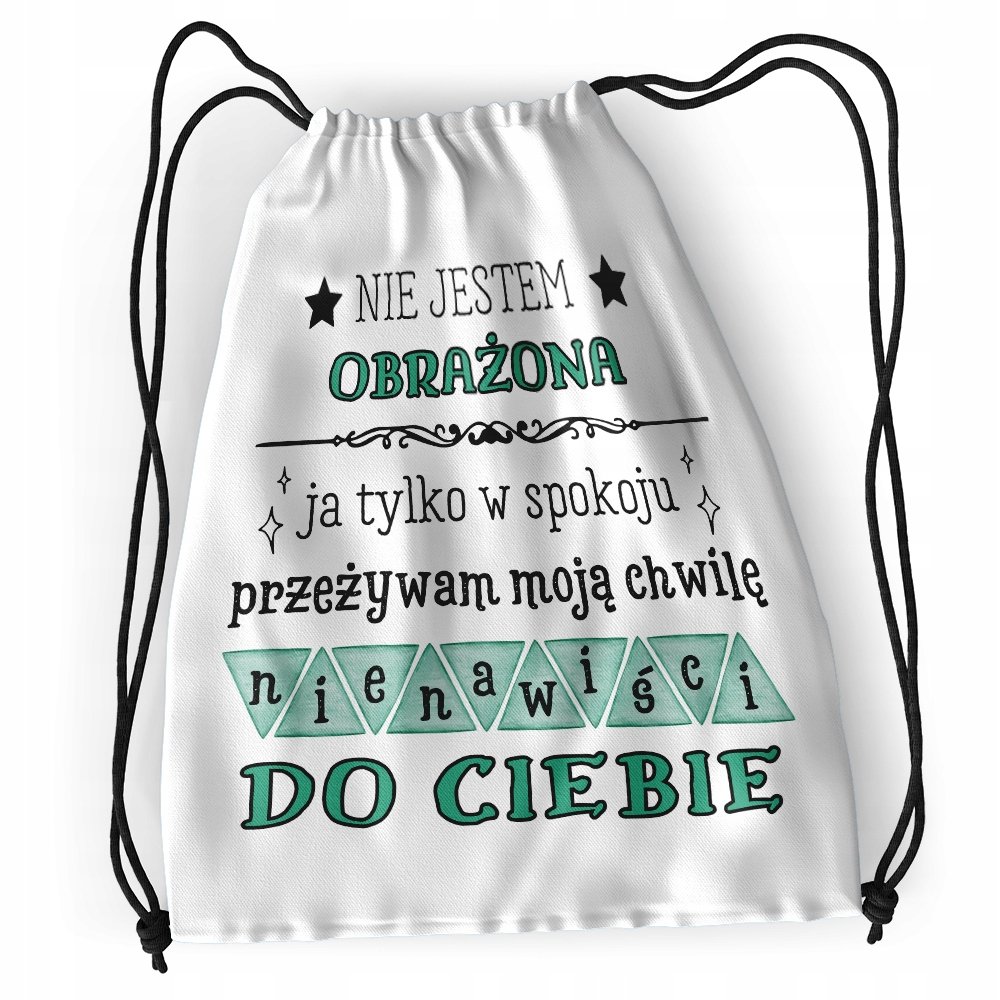 Plecak Śmieszne Sportowy Szkolny Worek z Nadrukiem ze Zdjęciem Inna