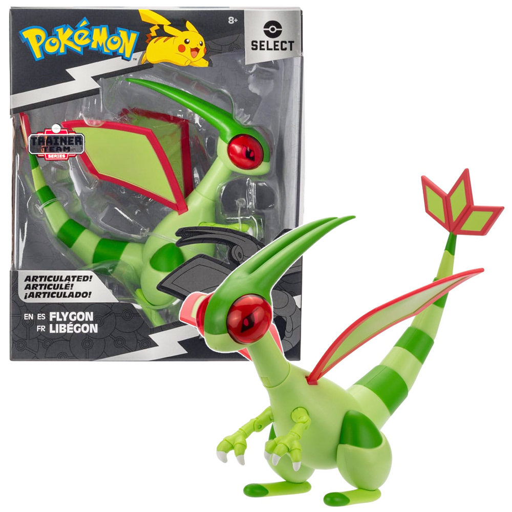 POKEMON FLYGON DUŻA FIGURKA POKÉMON SELECT WAŻKA 14 CM PODSTAWKA